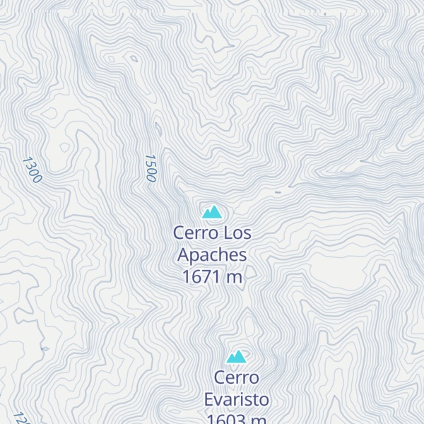 Map of Cerro Los Apaches