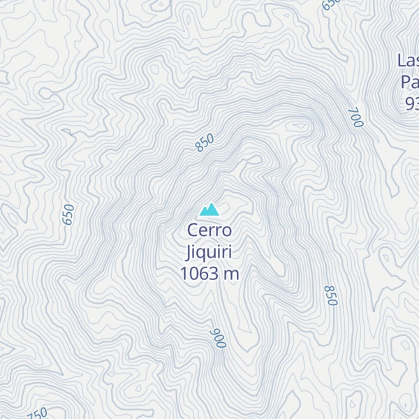 Map of Cerro Jiquiri