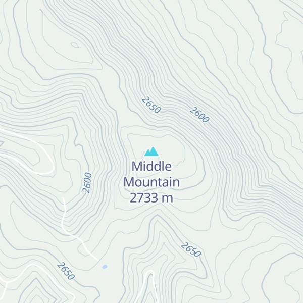 Map of Middle Mountain