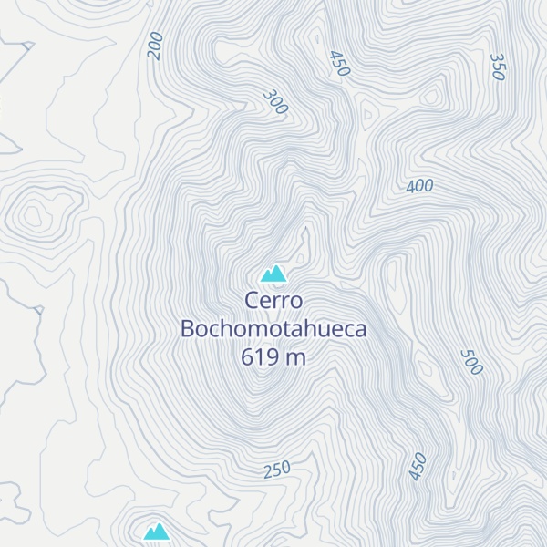 Map of Cerro Bochomotahueca