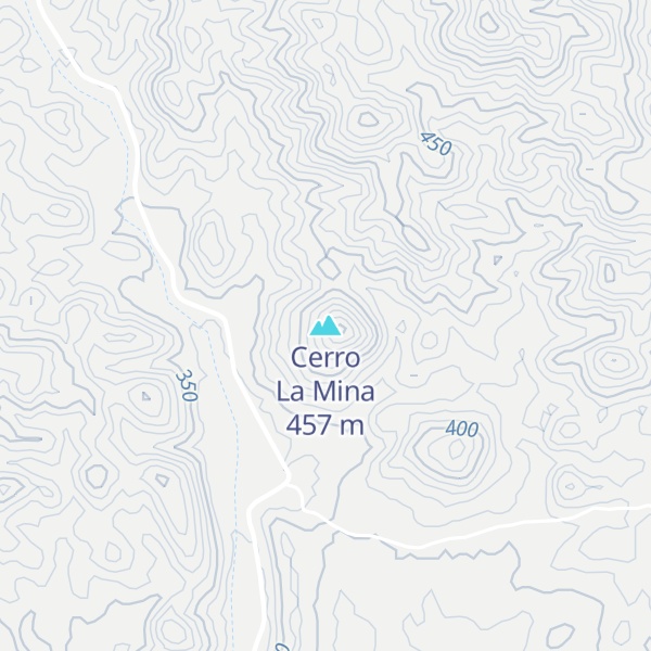 Map of Cerro La Mina
