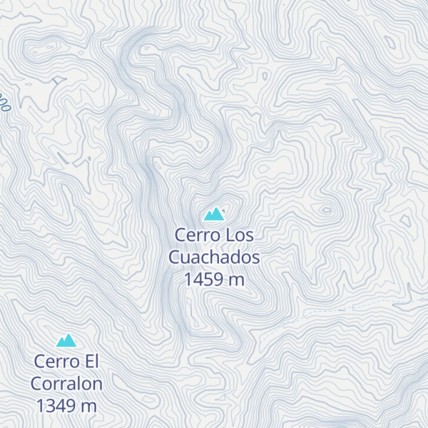 Map of Cerro Los Cuachados