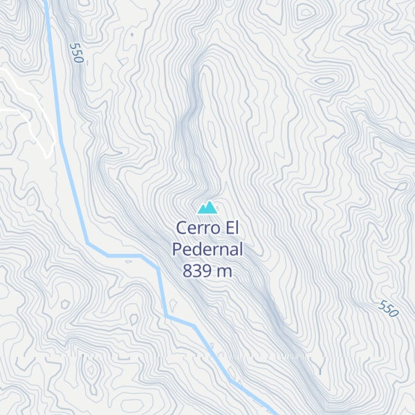 Map of Cerro El Pedernal