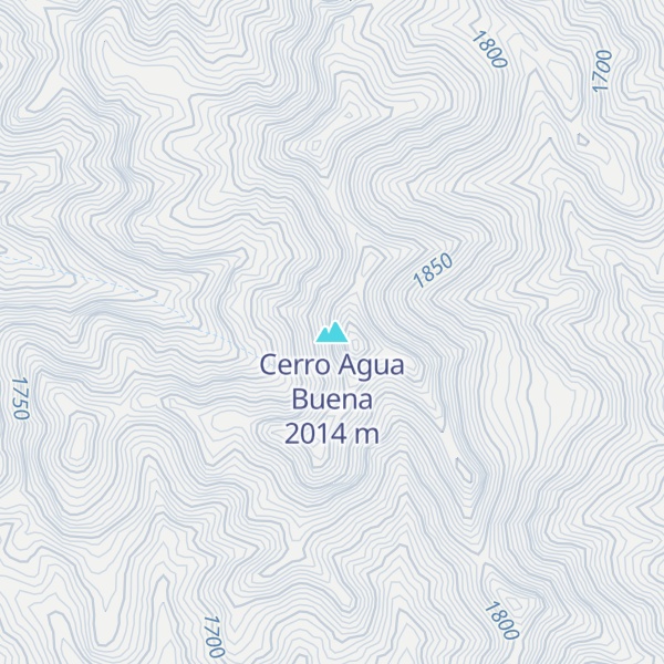 Map of Cerro Agua Buena