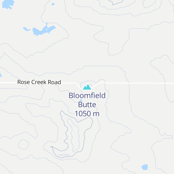 Map of Bloomfield Butte
