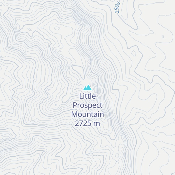 Map of Little Prospect Mountain