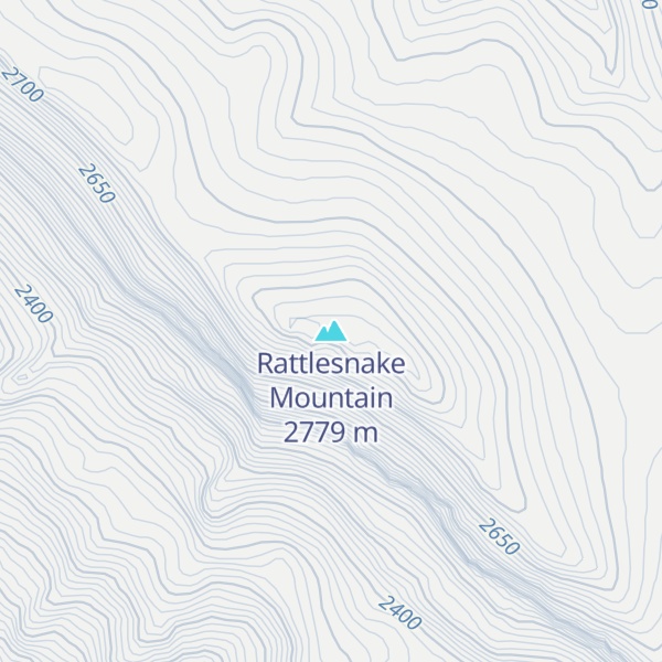 Map of Rattlesnake Mountain