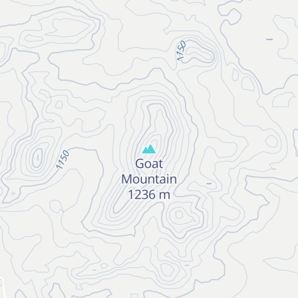 Map of Goat Mountain
