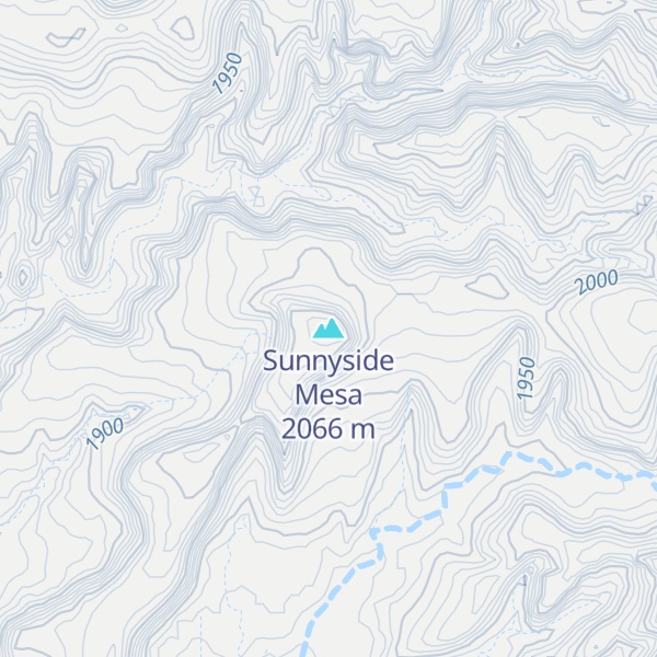 Map of Sunnyside Mesa