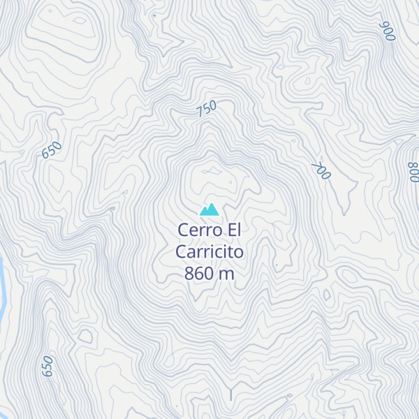 Map of Cerro El Carricito