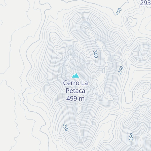 Map of Cerro La Petaca