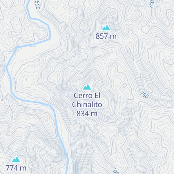 Map of Cerro El Chinalito