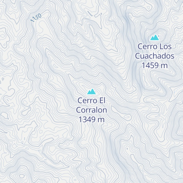 Map of Cerro El Corralon