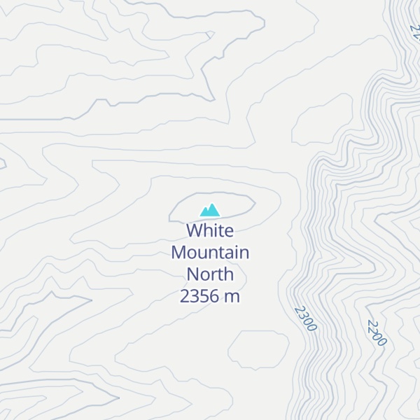 Map of White Mountain North