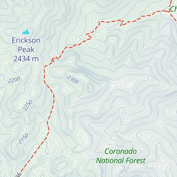 Map of Dobson Peak