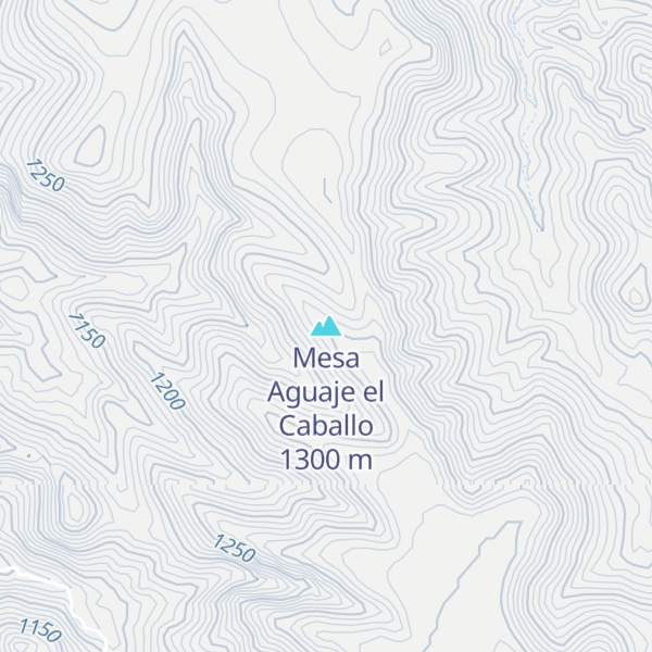 Map of Mesa Aguaje el Caballo