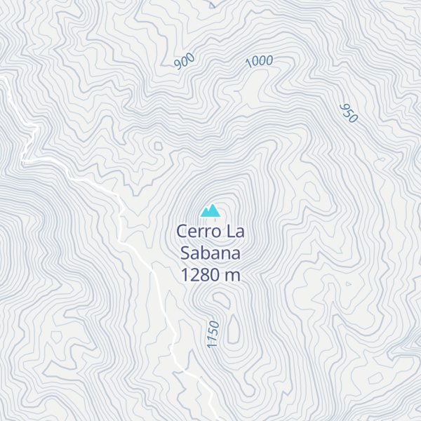 Map of Cerro La Sabana