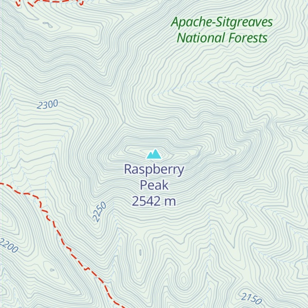 Map of Raspberry Peak