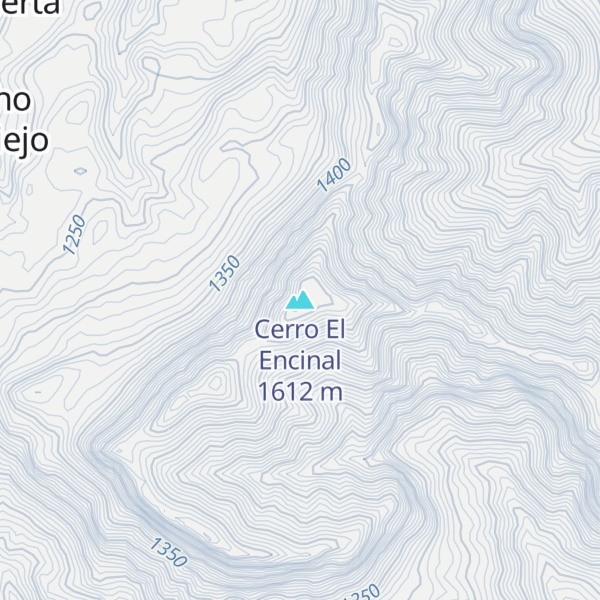 Map of Cerro El Encinal