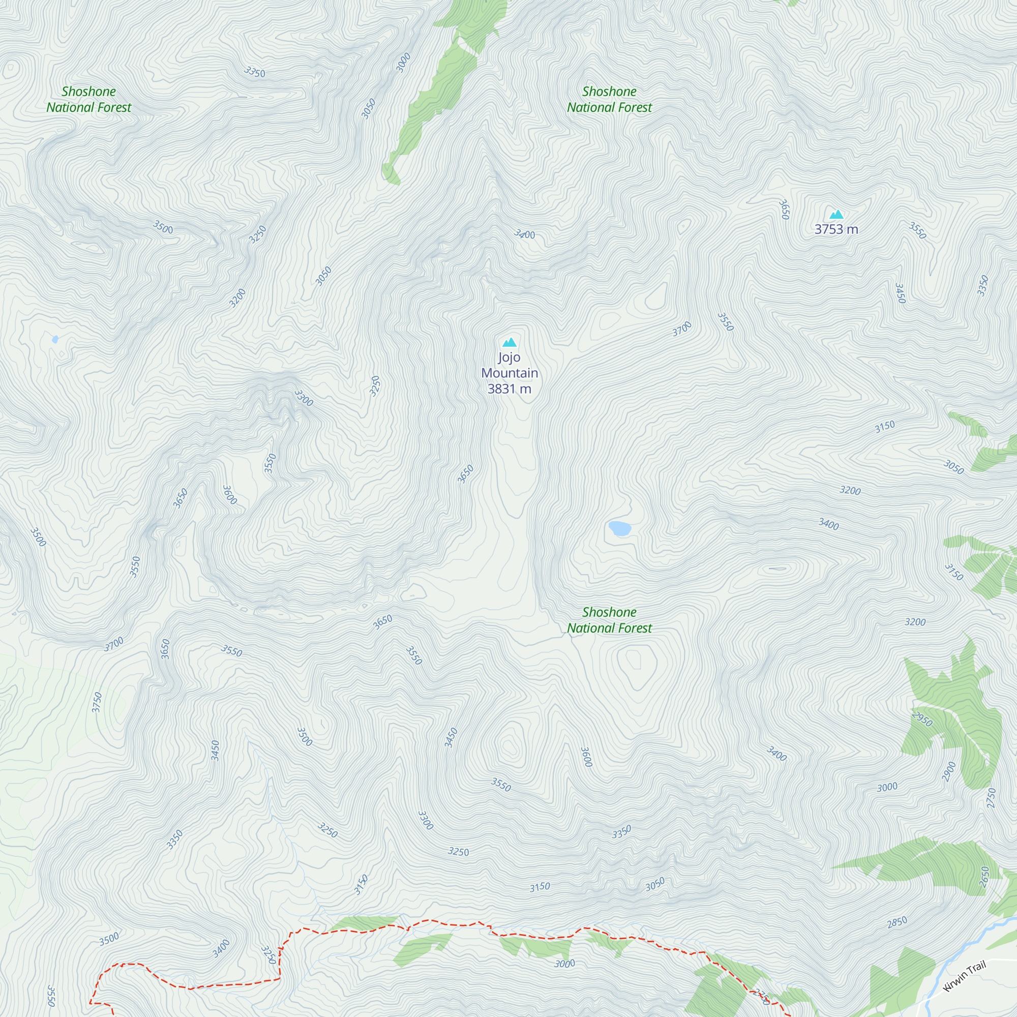 The Rocky Mountains map