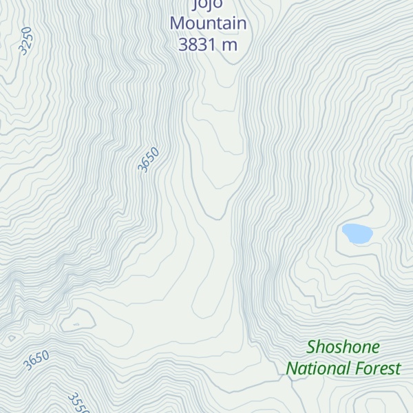 Map of The Rocky Mountains