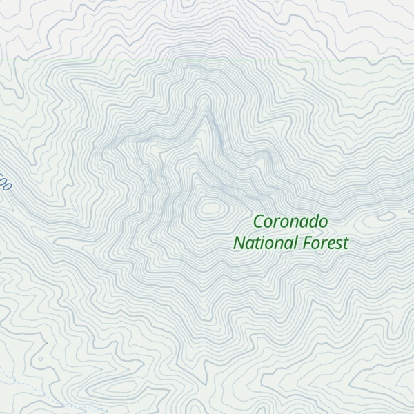 Map of Dunn Springs Mountain