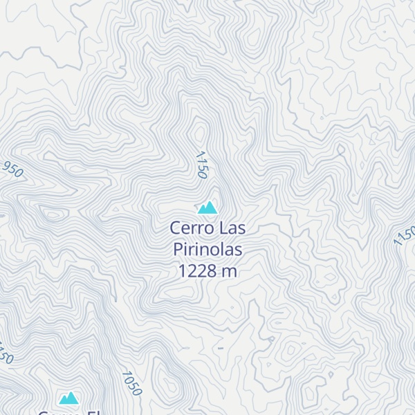 Map of Cerro Las Pirinolas