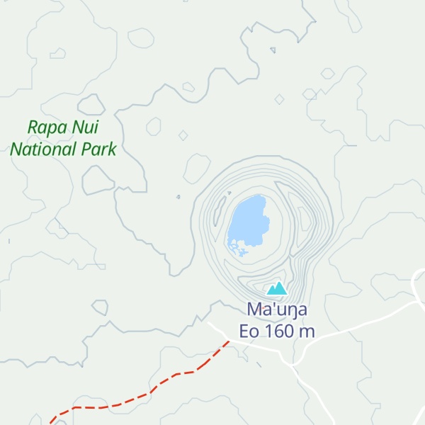 Map of Volcán Rana Roraka