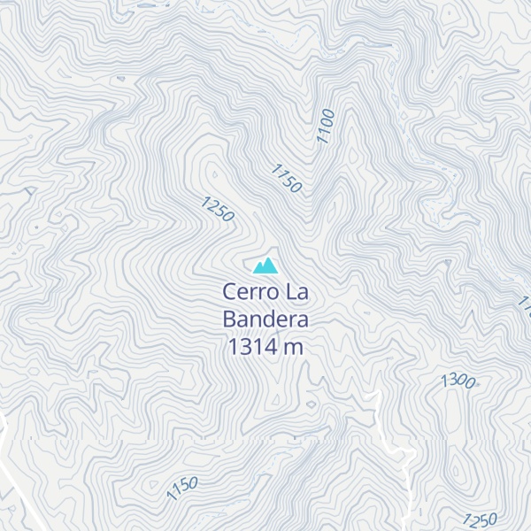 Map of Cerro La Bandera