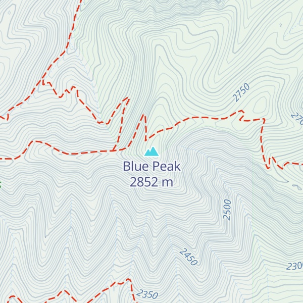 Map of Blue Peak