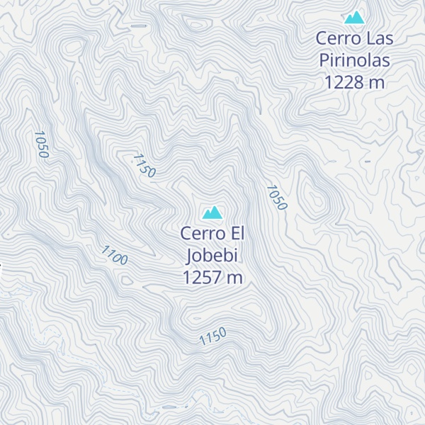 Map of Cerro El Jobebi