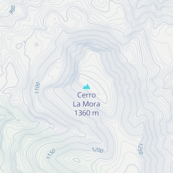 Map of Cerro La Mora