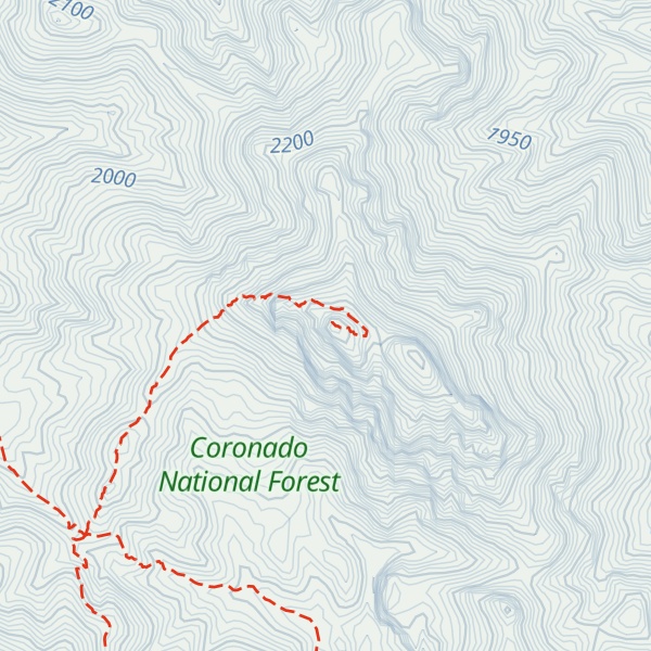 Map of Cochise Head