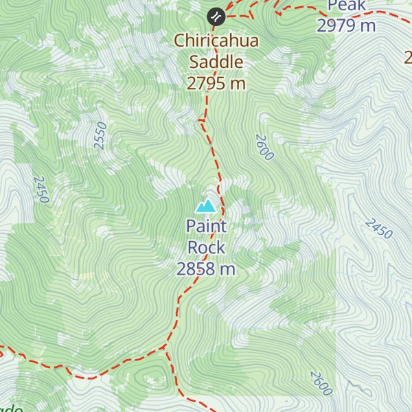Map of Paint Rock
