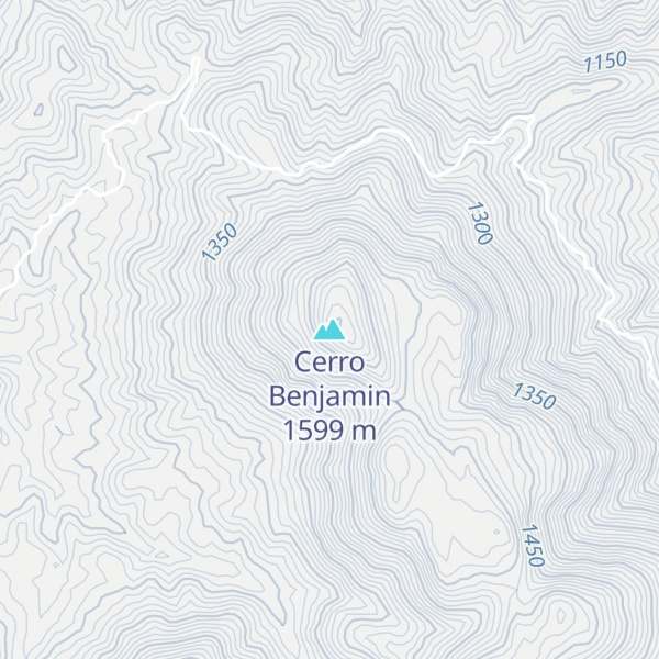 Map of Cerro Benjamin