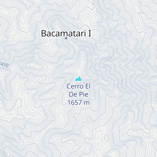 Map of Cerro El De Pie