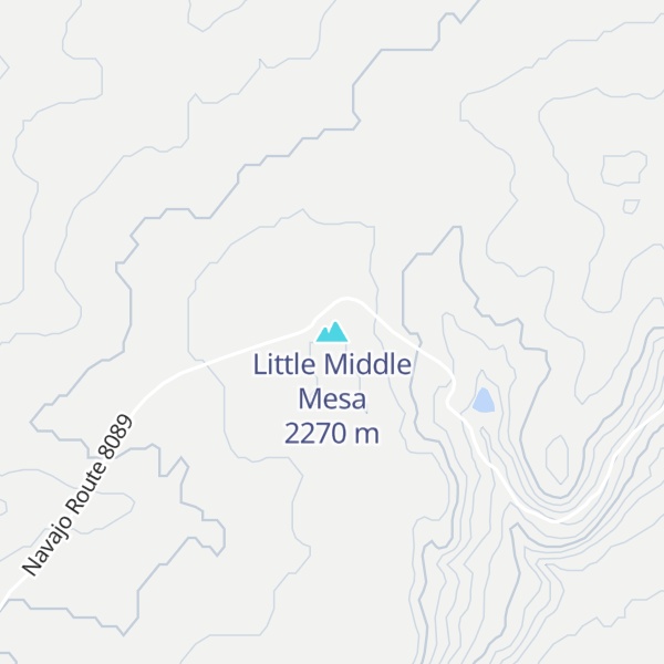 Map of Little Middle Mesa