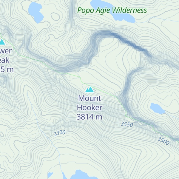 Map of Mount Hooker