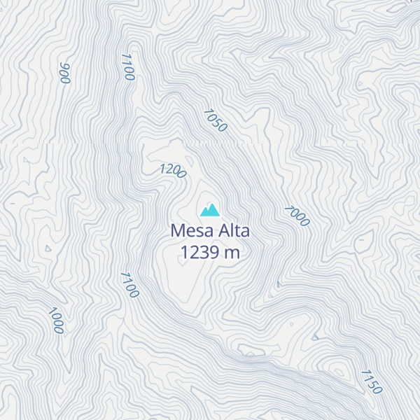 Map of Mesa Alta