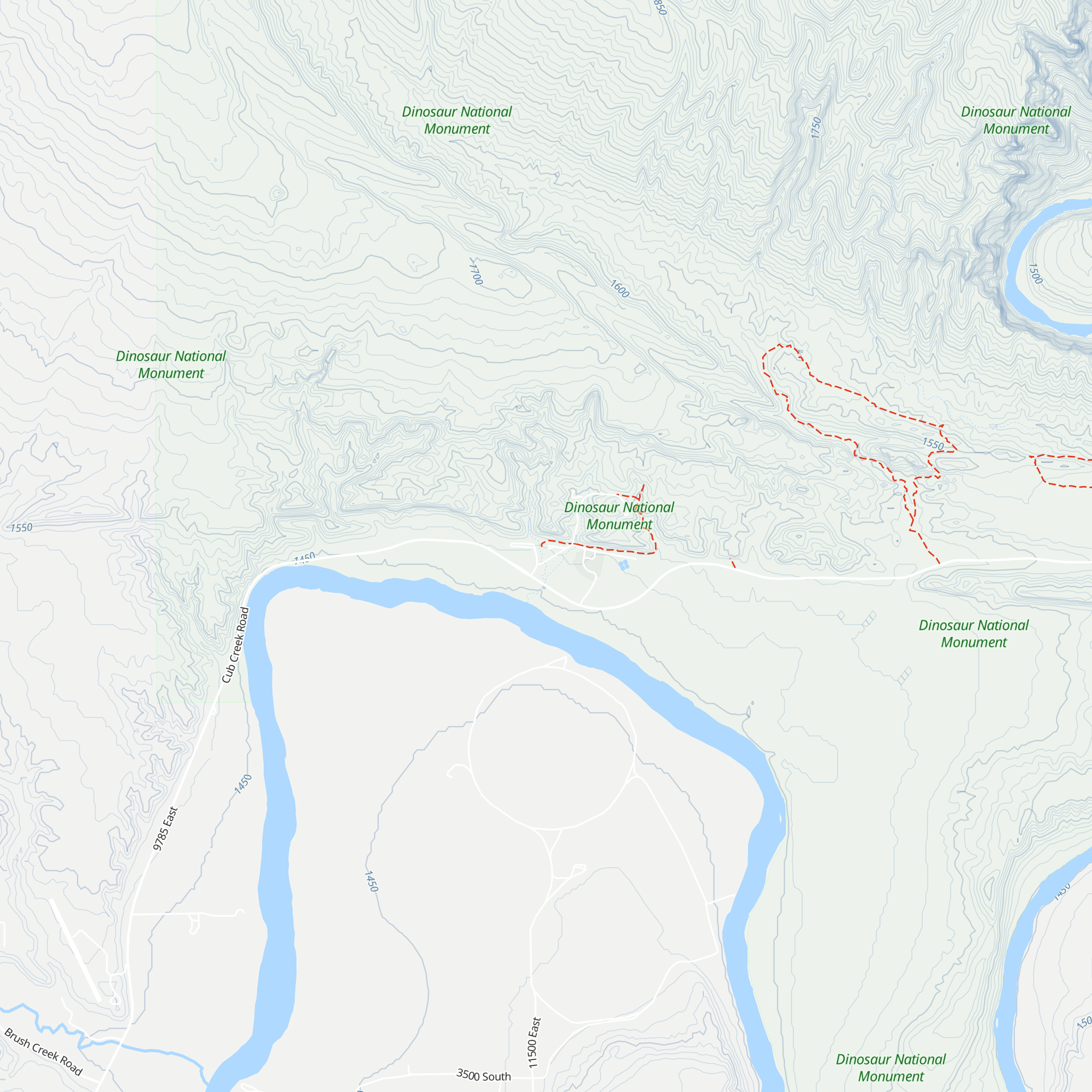 Dinosaur National Monument Visitor Center map