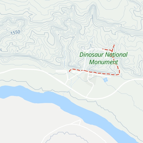 Map of Dinosaur National Monument Visitor Center