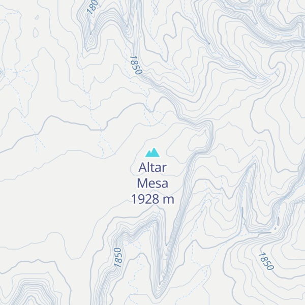 Map of Altar Mesa
