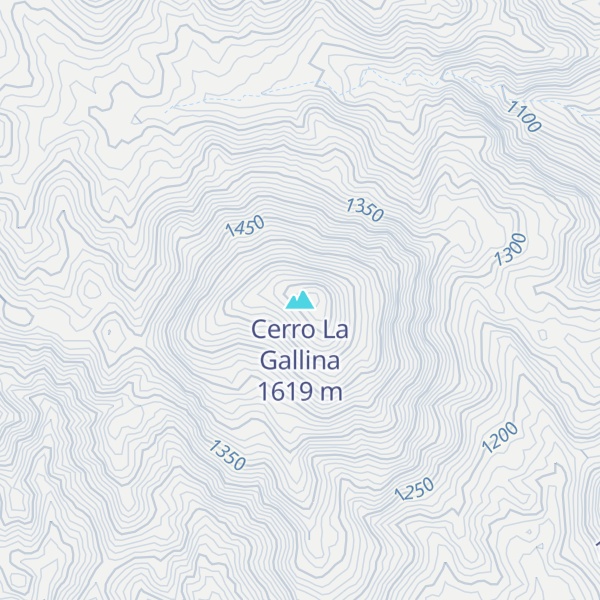 Map of Cerro La Gallina
