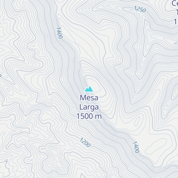 Map of Mesa Larga