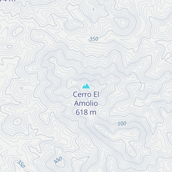 Map of Cerro El Amolio