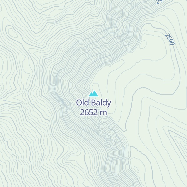 Map of Old Baldy