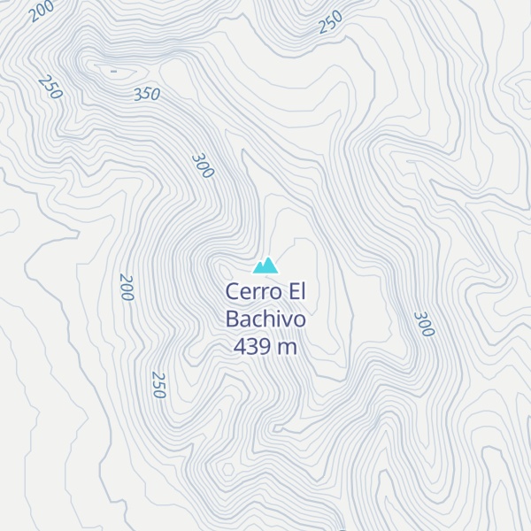 Map of Cerro El Bachivo