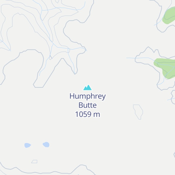 Map of Humphrey Butte