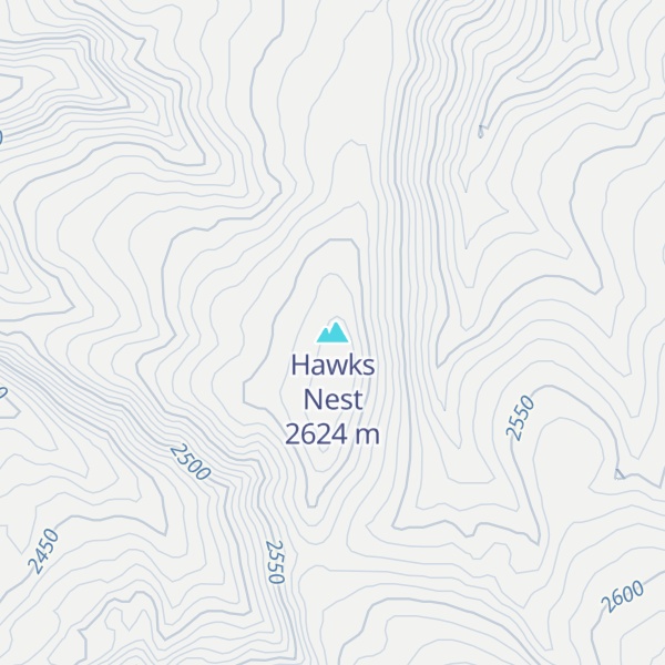 Map of Hawks Nest