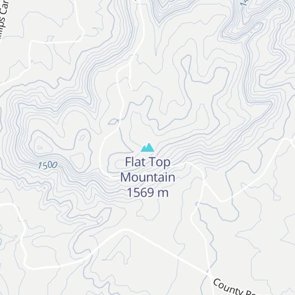 Map of Flat Top Mountain